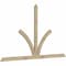 Ekena Millwork Richland Rough Sawn Timber Gable Bracket, Douglas Fir, 108"W x 63"H x 2"D x 4"F, 14/12 Pitch GBW108X63X0204RIC00RDF - alternate 2